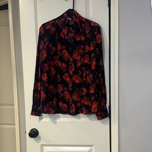 The Kooples Red Floral Blouse